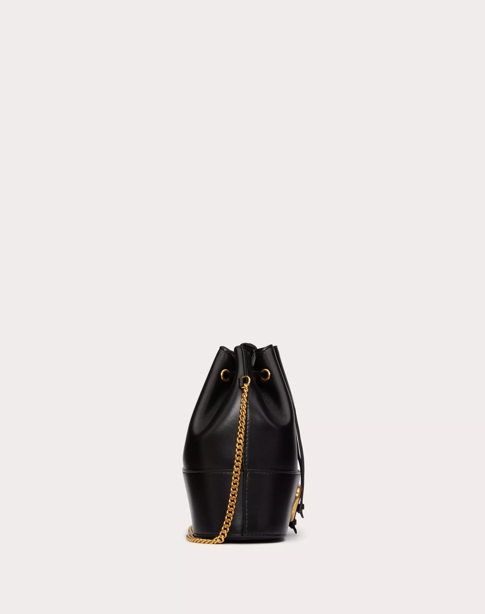 MINI BUCKET BAG IN NAPPA WITH VLOGO SIGNATURE CHAIN